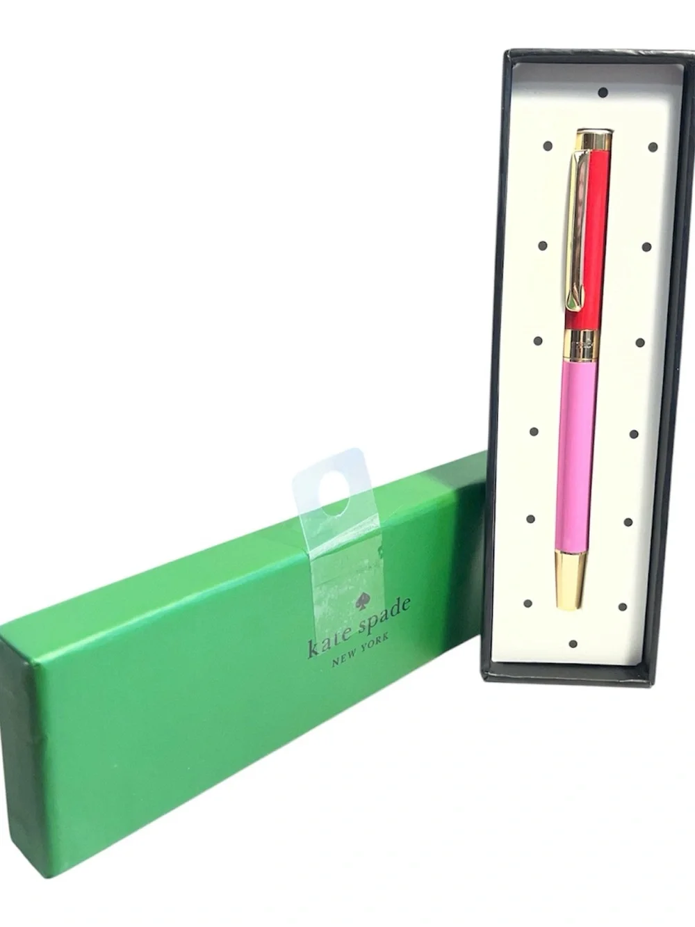 Kate Spade New York Pink & Red Ballpoint Pen with Box - NWT **